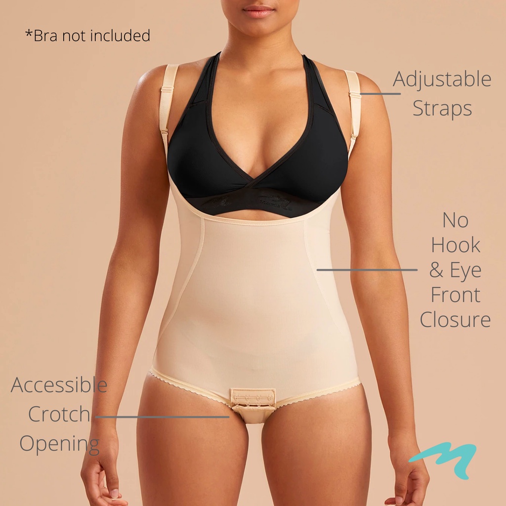 SFBHA2 Marena Compression Bodysuit Girdle for Post Liposuction Fat Grafting Transfer Surgery Abdomen Flanks Back