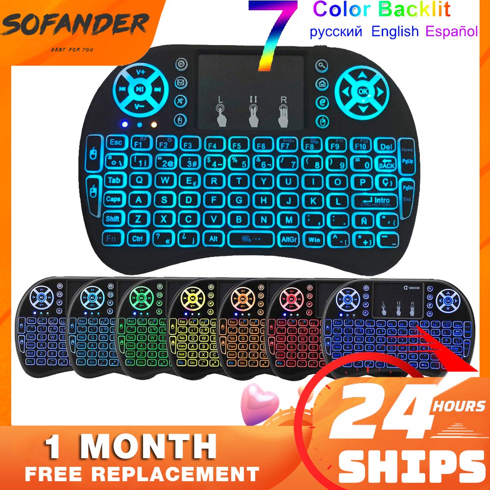 【Ready Stock】i8 Mini Keyboard Mouse 2.4Ghz Wireless Touchpad Keyboard And Mouse For Ps4 Google Android Tv Box Gaming