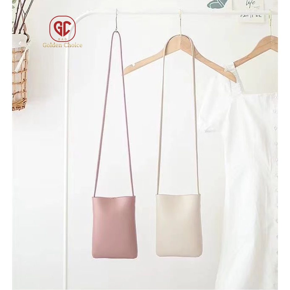 Korean cowhide Mobile Phone Bag Sling Bag Simple Soft Surface Fashion small satchel shoulder bag