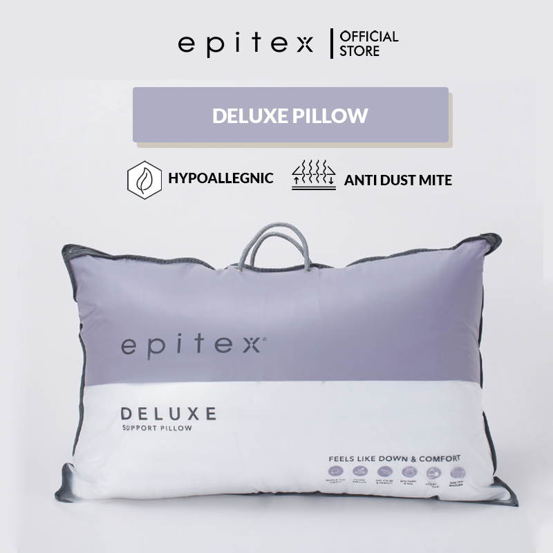Epitex Deluxe Pillow 1350g | Down Pillow | Comfortable Pillow | Adult Pillow | Hotel Pillow | Soft
