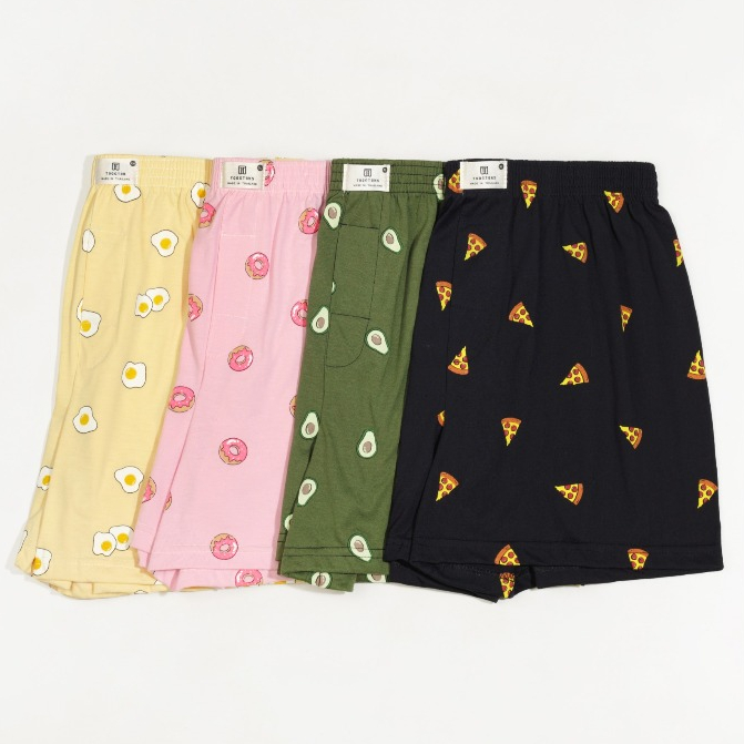 ?? Boxer Shorts Unisex - Home Wear Men Women Kids Comfortable Cooling Cute Gifts Valentine Couple CNY Birthday Gift Idea