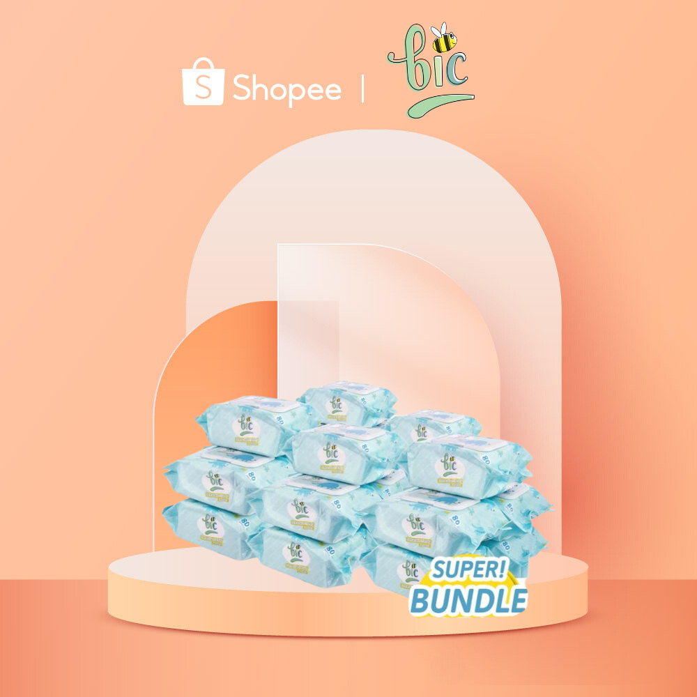 [Bundle Of 2] BIC Baby Wet Wipes x10 Packs (Total 20 Packs)